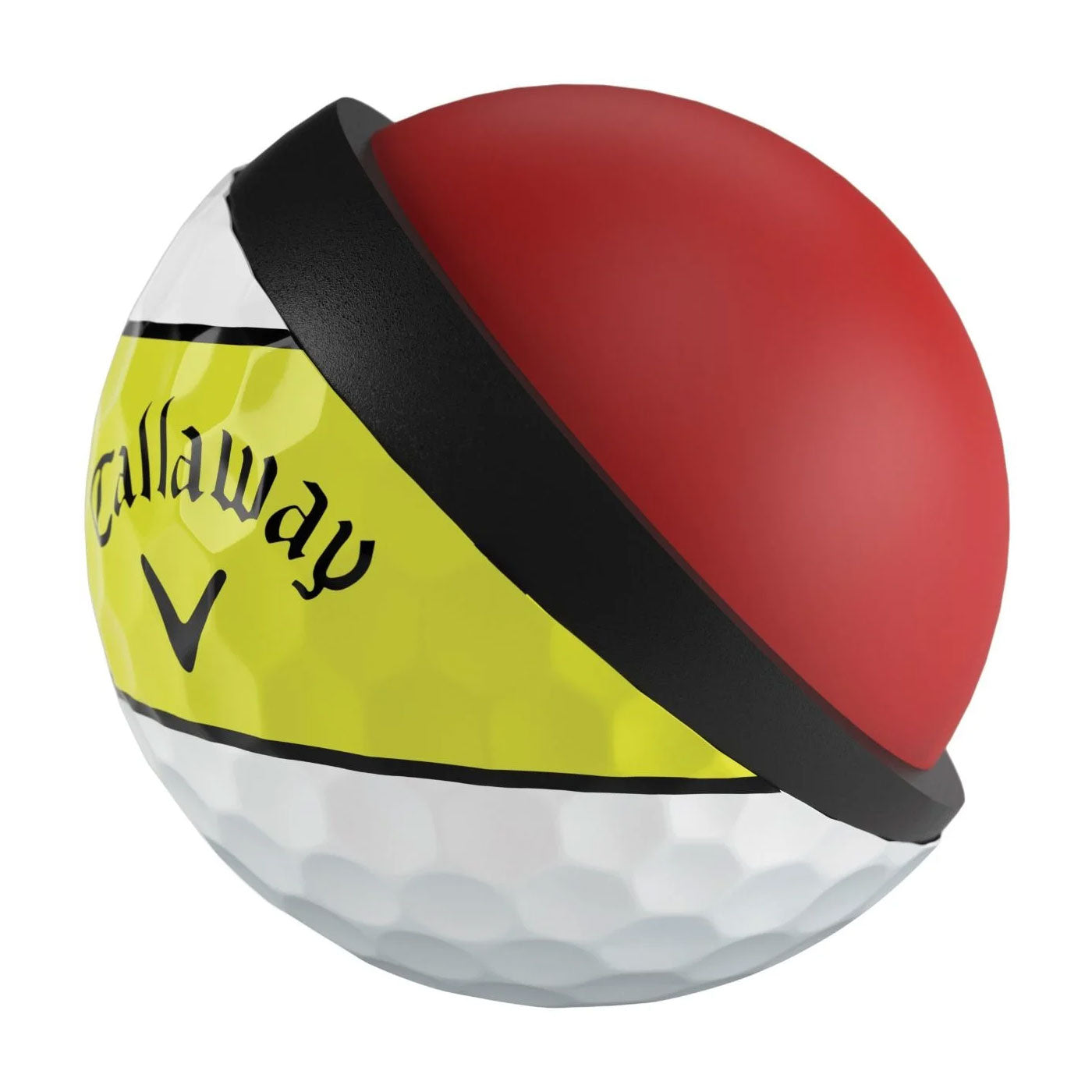 Callaway Chrome Soft 360 Yellow Stripe Golf Balls