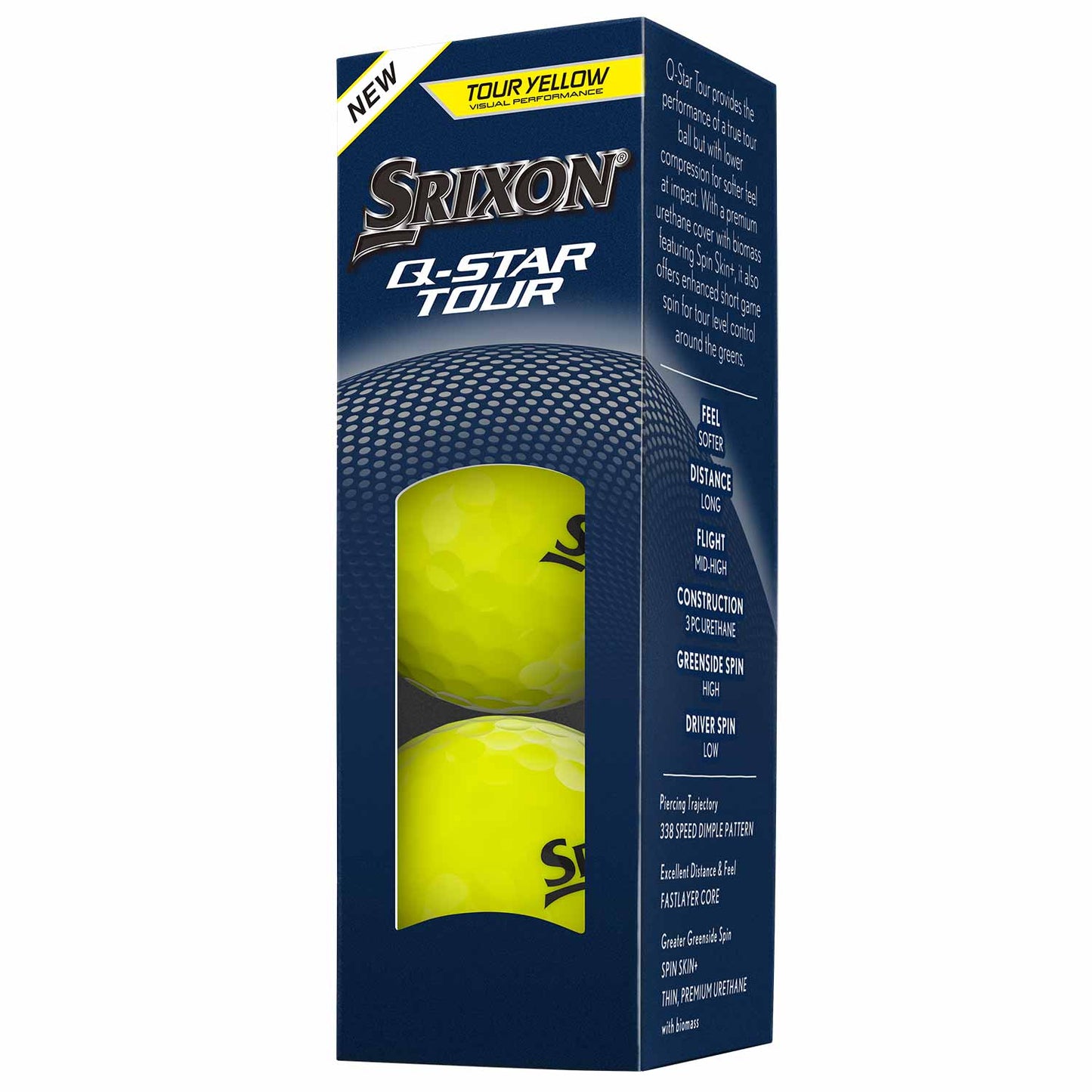 Srixon Q-Star Tour 6 Yellow Golf Balls
