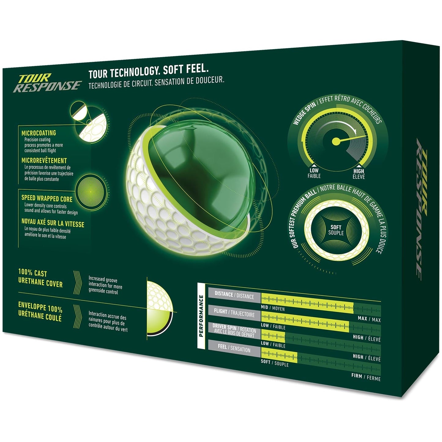 TaylorMade Tour Response White Personalized Golf Balls