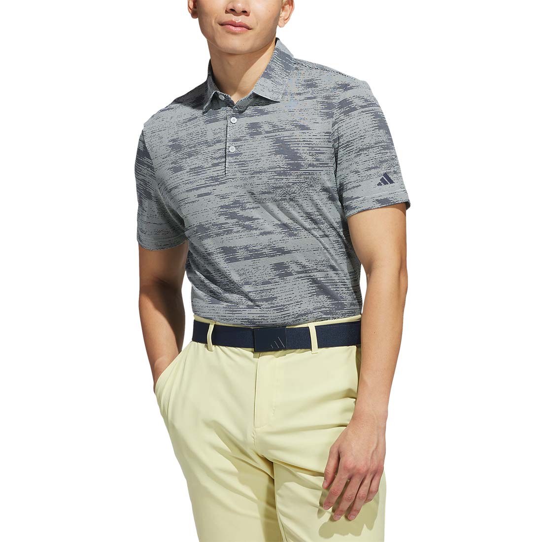 Adidas Ultimate365 Textured Stripe Polo