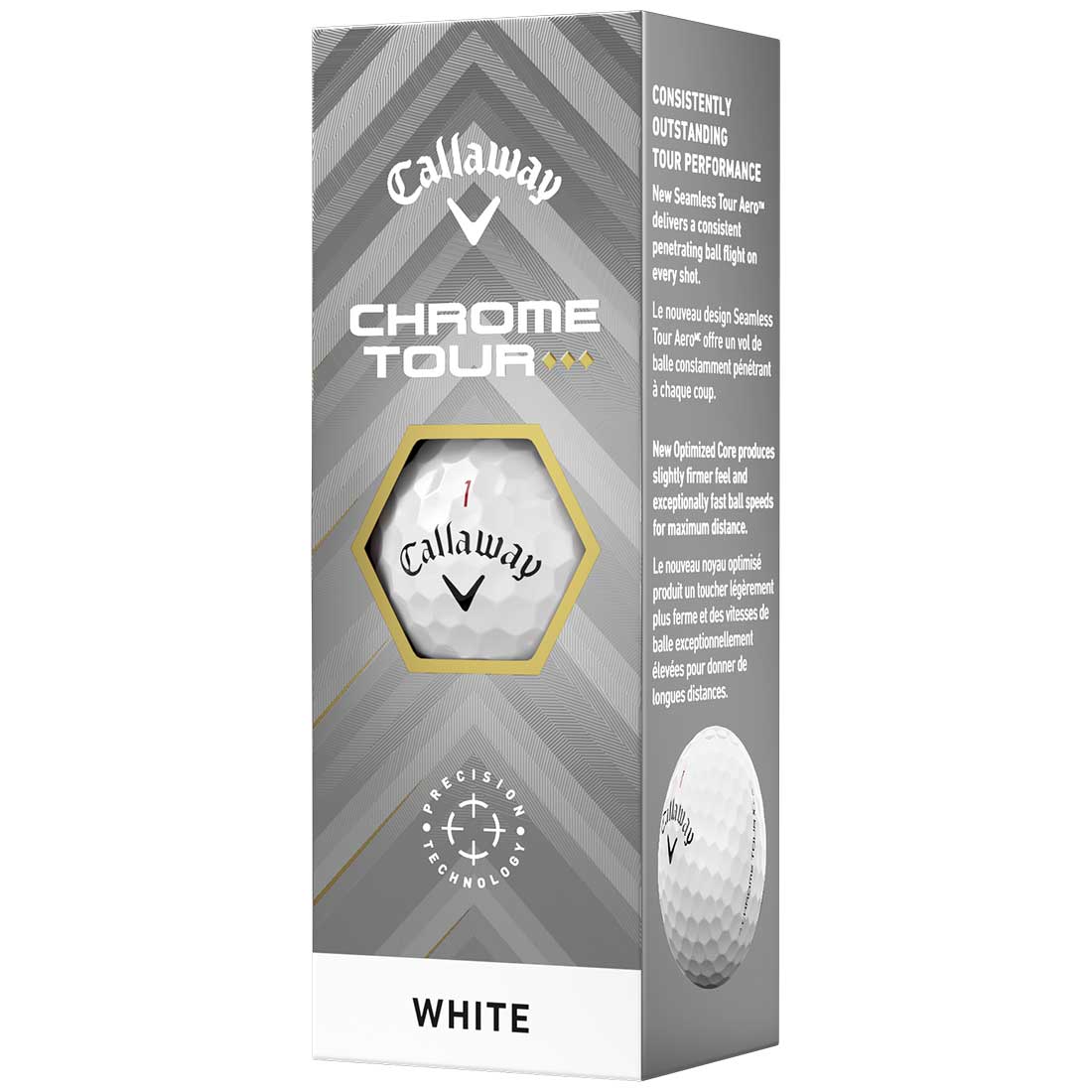 Callaway 2024 Chrome Tour Triple Diamond White Golf Balls