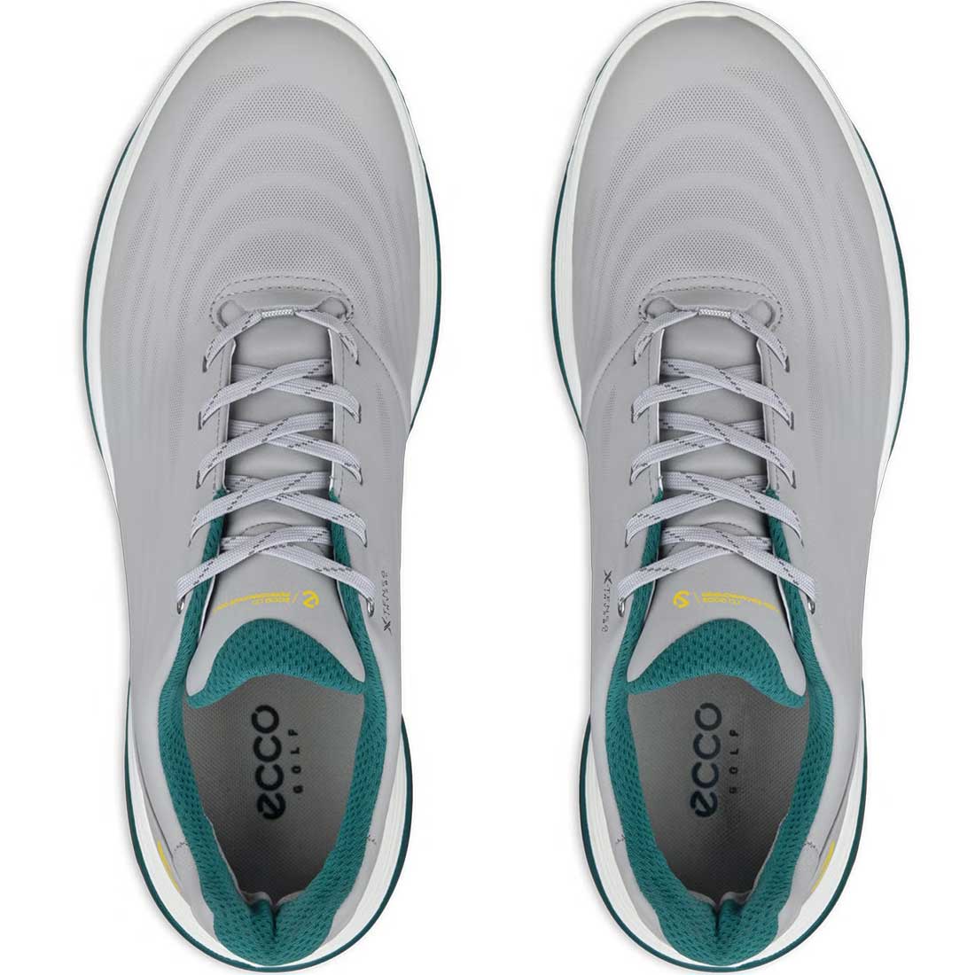 Ecco Lt1 Leather Golf Shoes Grey/Green