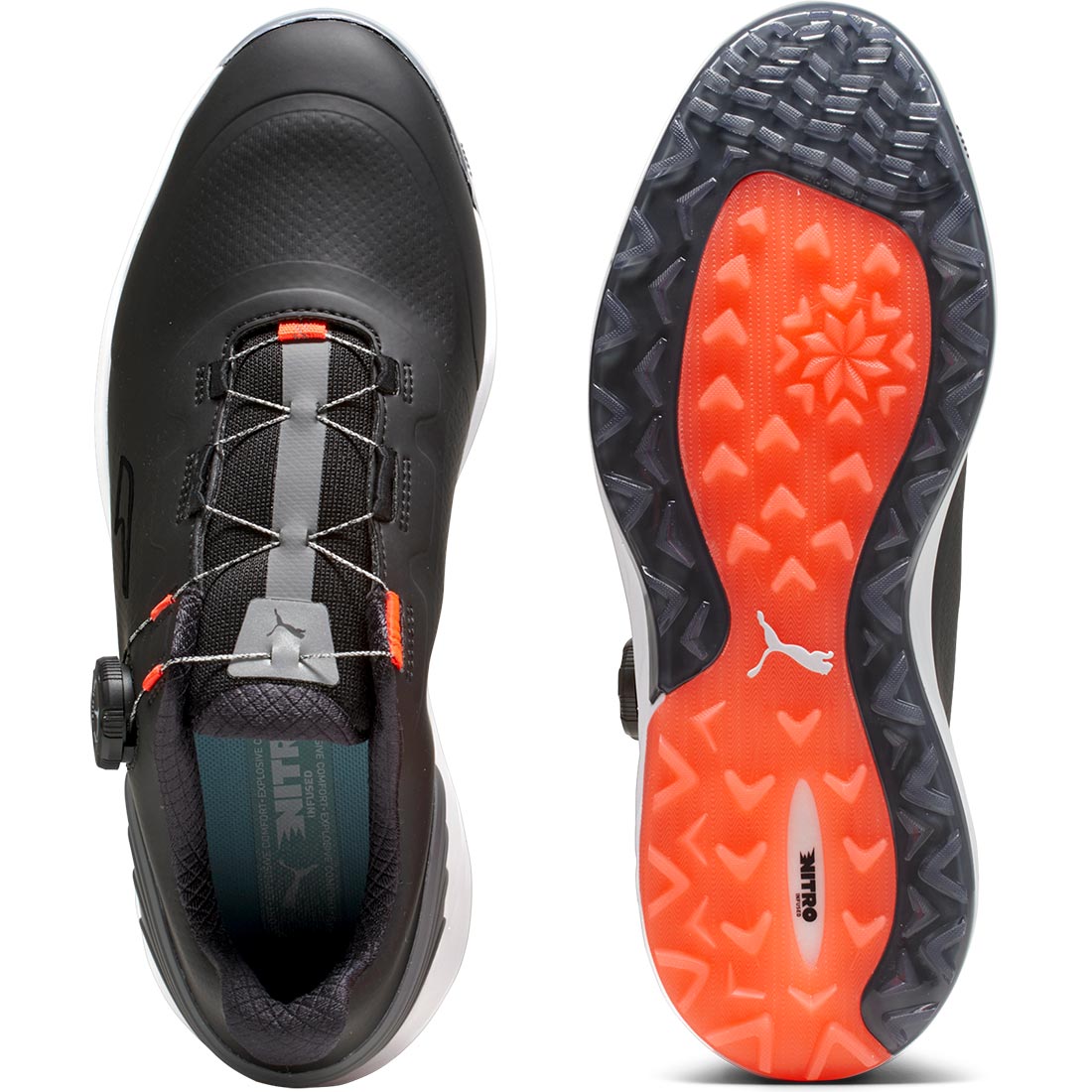 Puma AlphaCat Nitro Disc Golf Shoes Black/Quiet Shade/Red