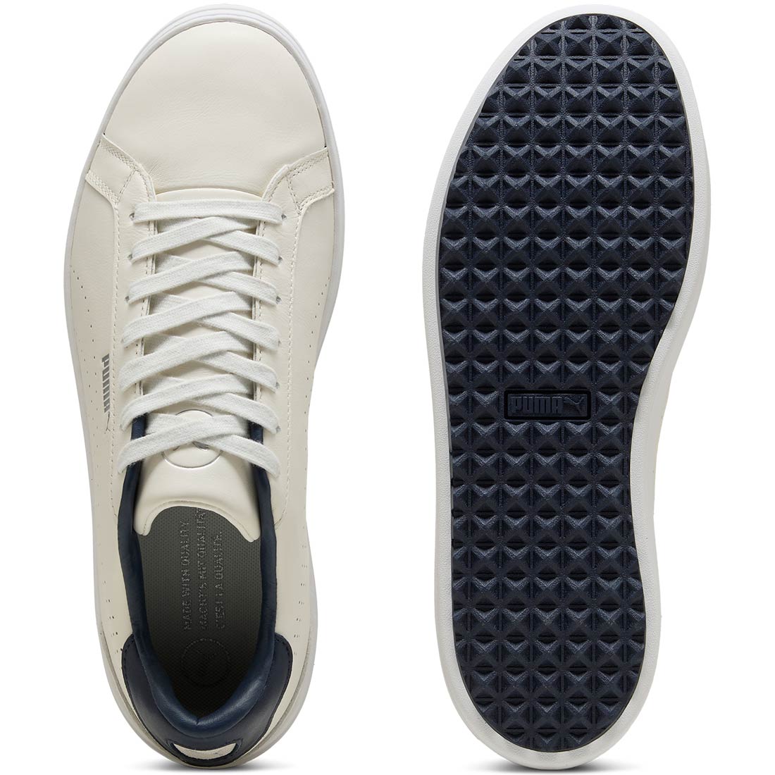 Puma Classic G Golf Shoes Warm White/Navy