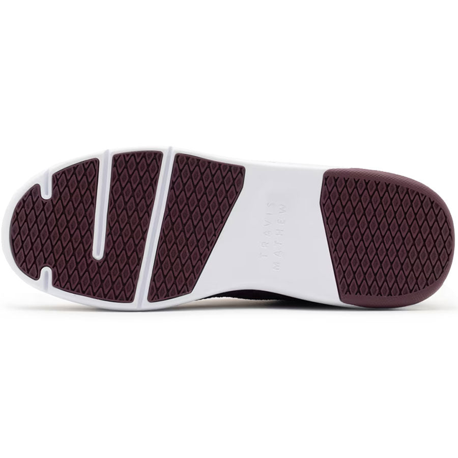 TravisMathew The Daily 2 Knit Golf Shoes Heather Winetasting