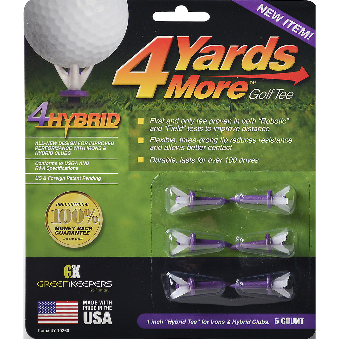 Green Keepers 4 Yards More Golf Tee