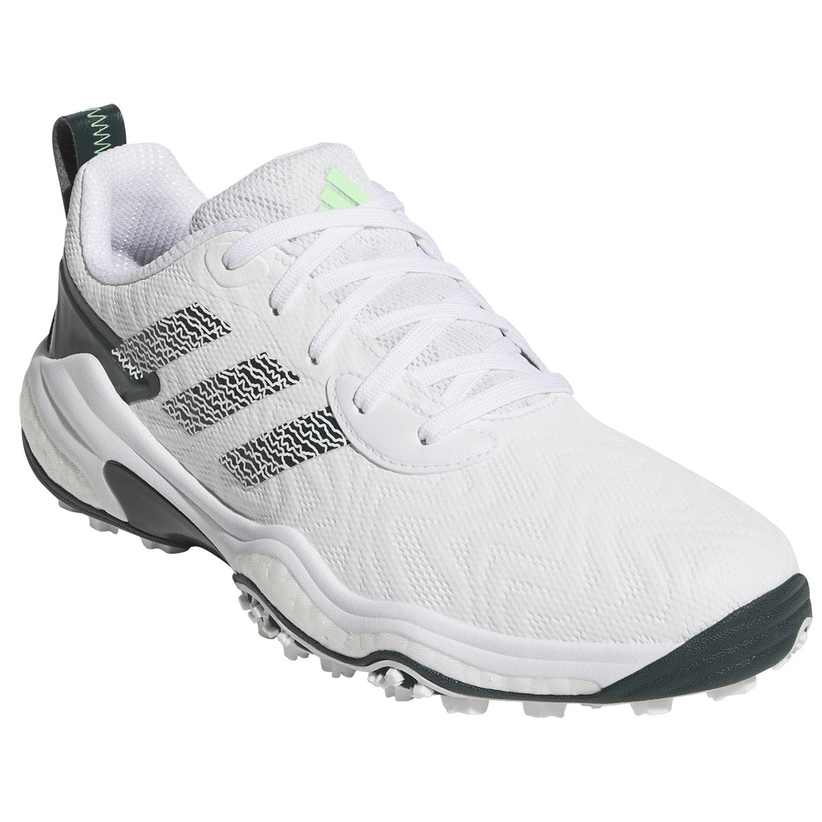 Adidas Codechaos 25 Golf Shoes White/Aurora Ivy/Green Burst