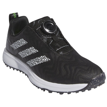 Adidas Juniors Codechaos BOA 25 Golf Shoes Black/White/Lucid Lemon