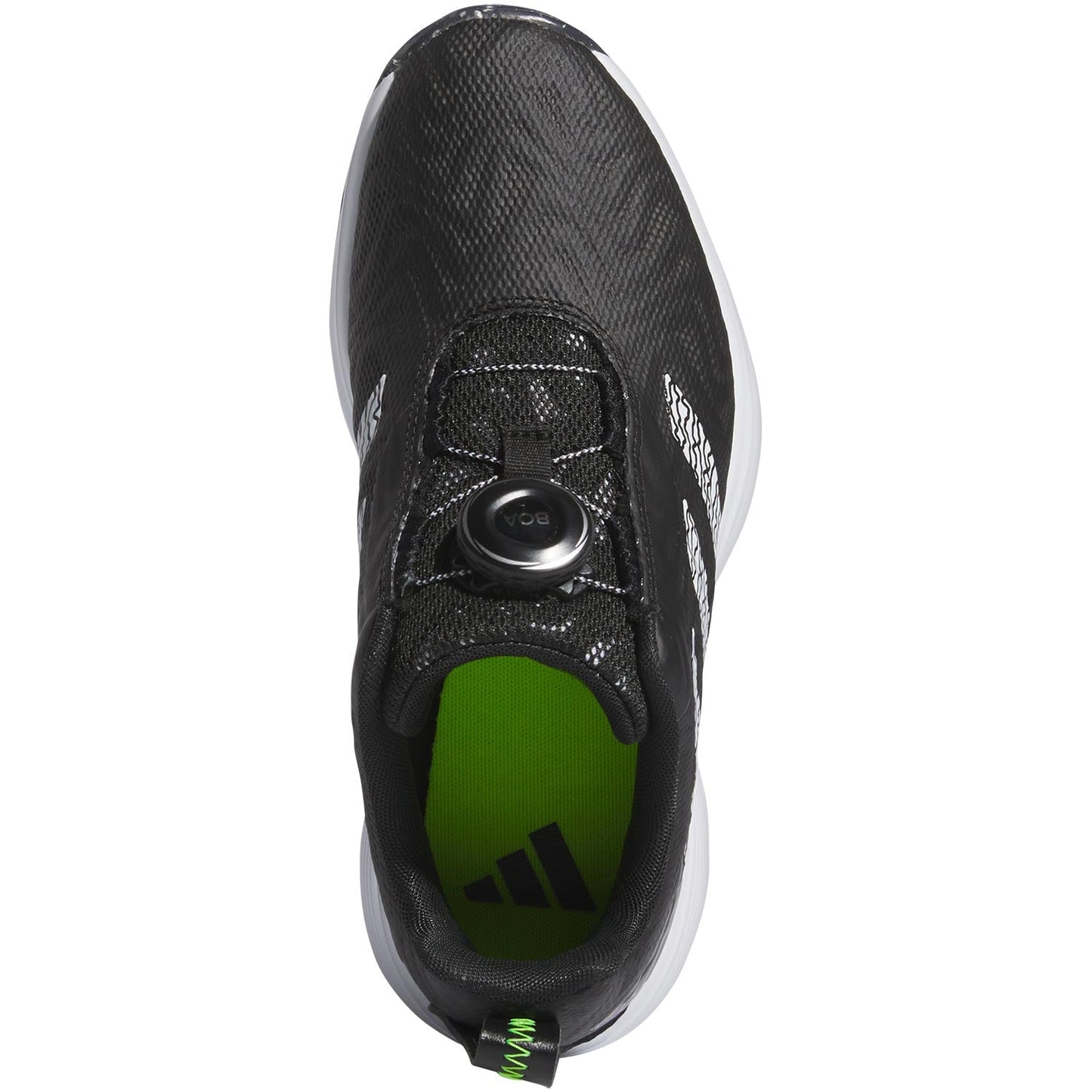 Adidas Juniors Codechaos BOA 25 Golf Shoes Black/White/Lucid Lemon
