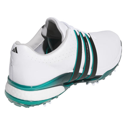 Adidas Tour360 24 Golf Shoes White/Core Black/Aurora Ivy