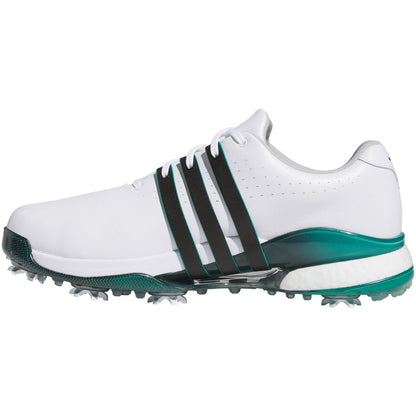 Adidas Tour360 24 Golf Shoes White/Core Black/Aurora Ivy
