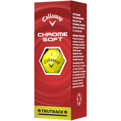 Callaway Chrome Soft TruTrack Yellow Golf Balls