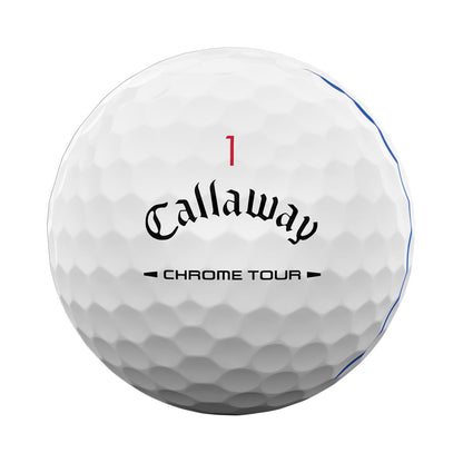 Callaway Chrome Tour Triple Track White Personalized Golf Balls