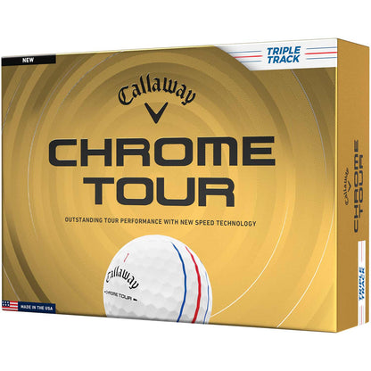 Callaway Chrome Tour Triple Track White Personalized Golf Balls