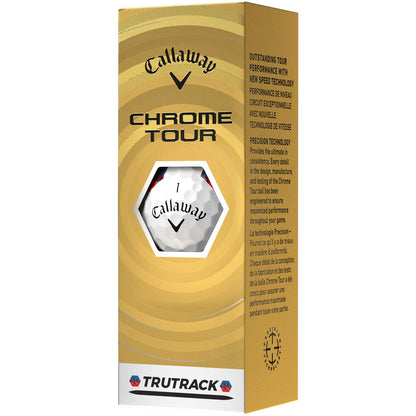 Callaway Chrome Tour Triple Track White Personalized Golf Balls