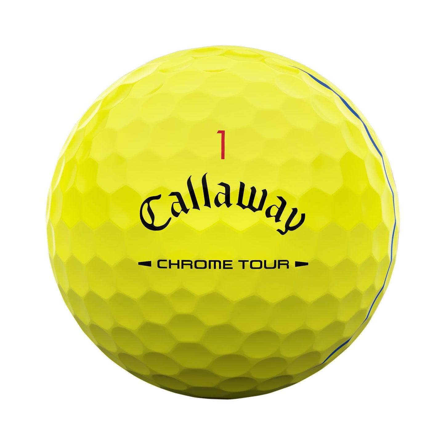 Callaway Chrome Tour Triple Track Yellow Personalized Golf Balls