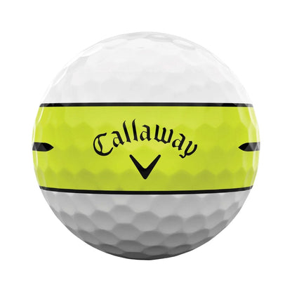 Callaway Chrome Tour X 360 Yellow Stripe Golf Balls