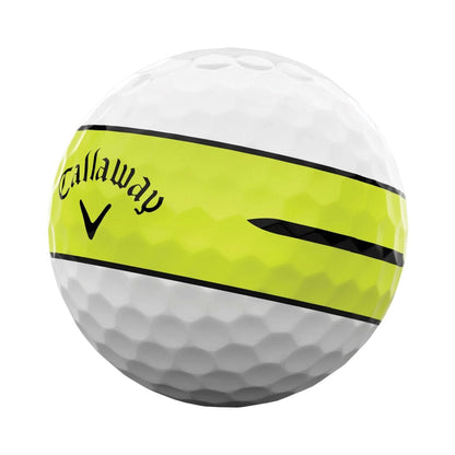 Callaway Chrome Tour X 360 Yellow Stripe Golf Balls