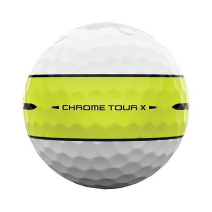 Callaway Chrome Tour X 360 Yellow Stripe Golf Balls