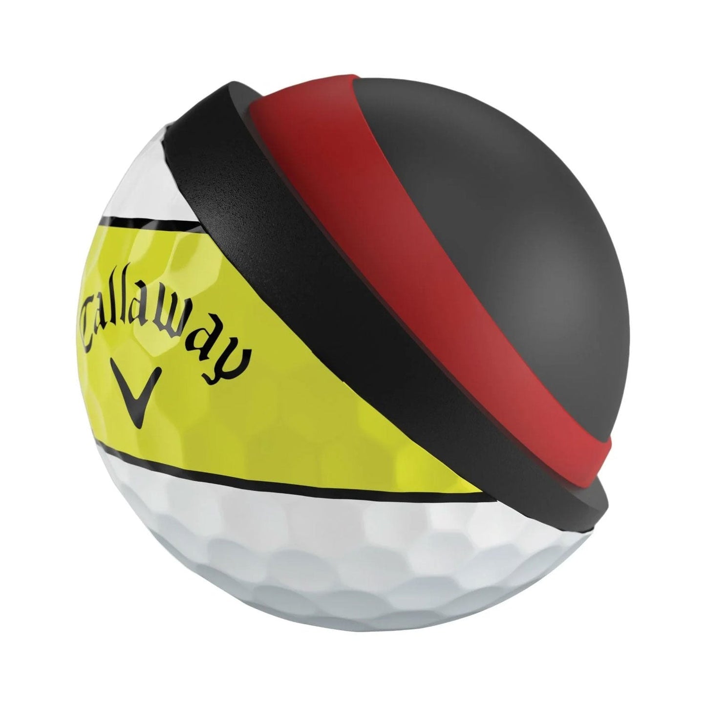 Callaway Chrome Tour X 360 Yellow Stripe Golf Balls