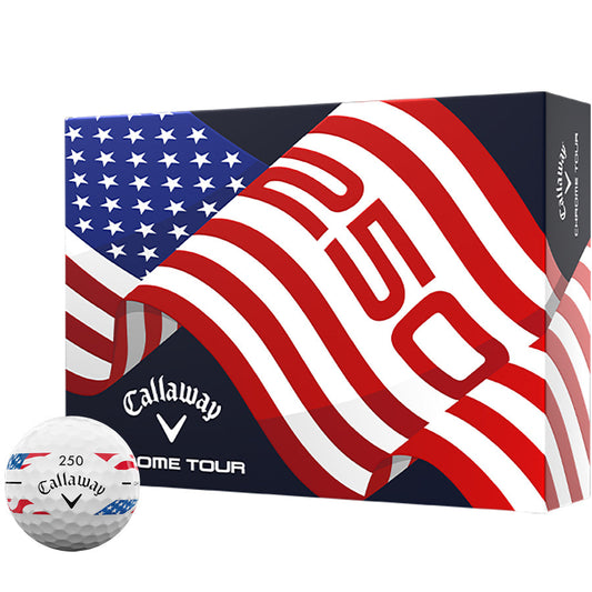 Callaway Chrome Tour Stripe USA250 Golf Balls