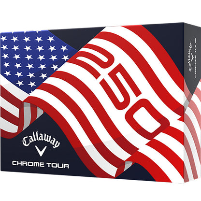 Callaway Chrome Tour Stripe USA250 Golf Balls