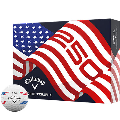 Callaway Chrome Tour X Stripe USA250 Golf Balls