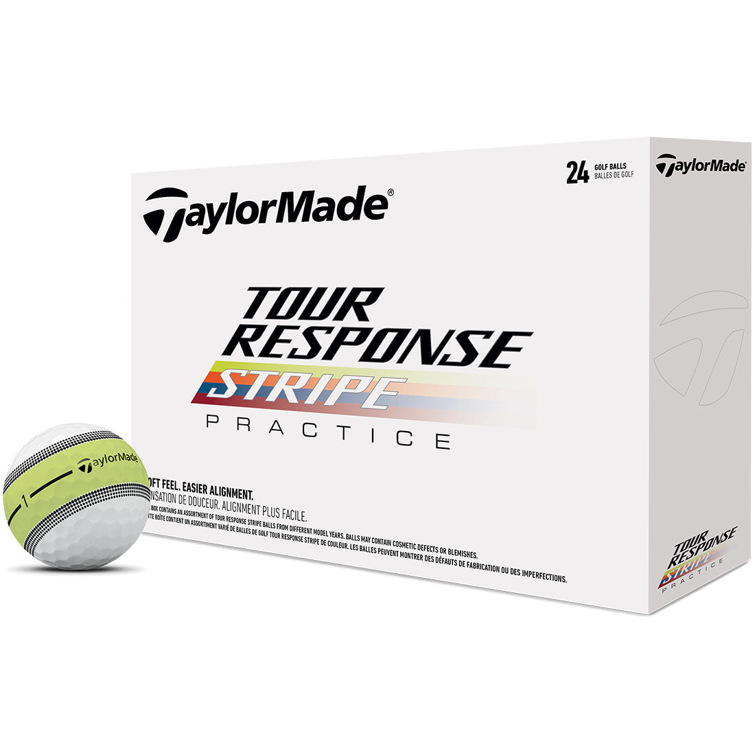 TaylorMade Tour Response Stripe Practice 2 Dozen Golf Balls