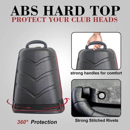 Yamato Golf Travel Bag – ABS Hard Shell, Wheels, Foldable Design