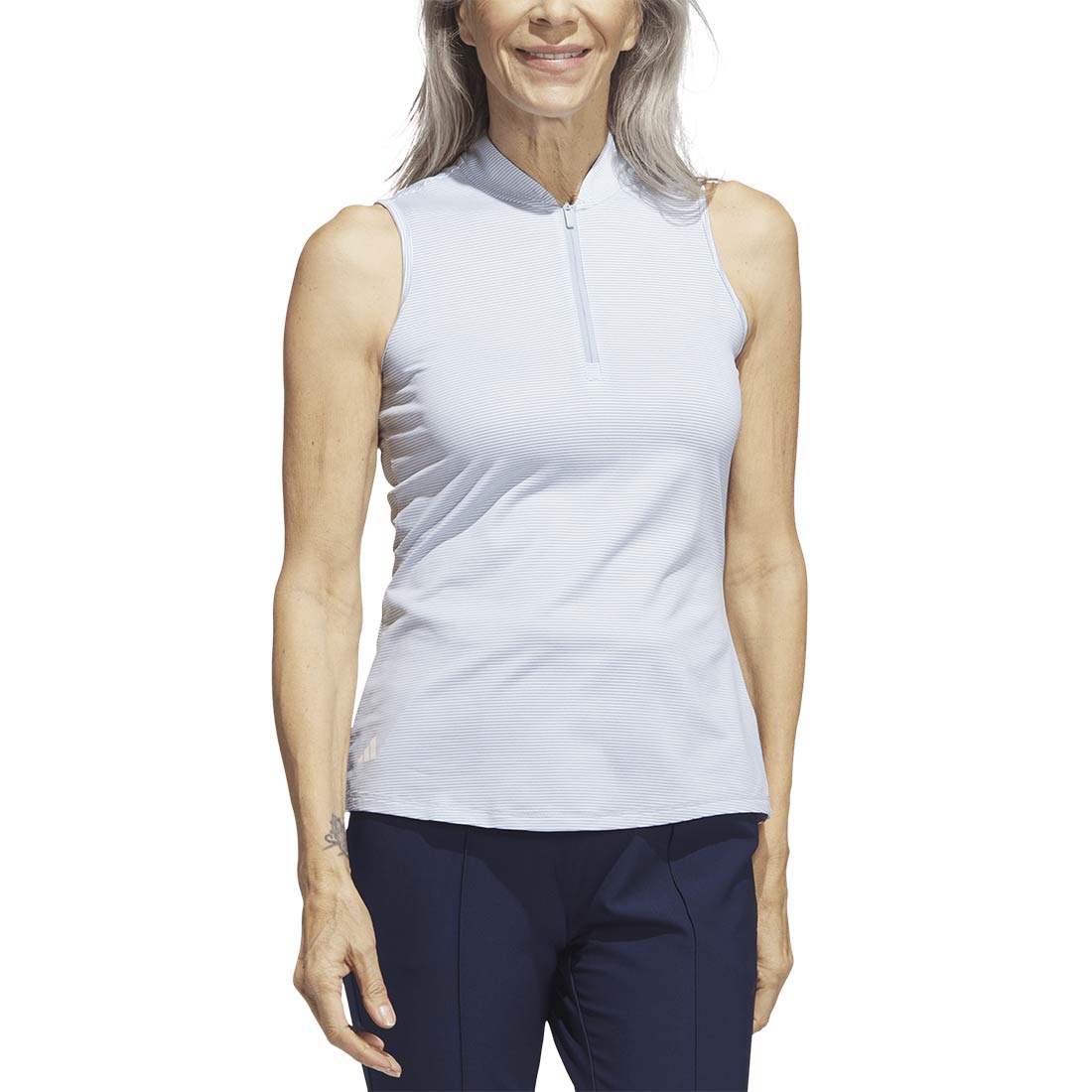 Adidas Women's Two Color Ottoman Sleeveless Polo