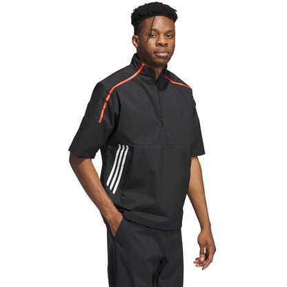 Adidas Core Provisional Short Sleeve Half Zip Rain Jacket