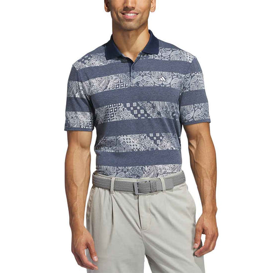 Adidas Go To Print Stripe Polo