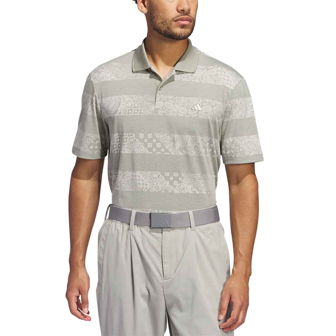 Adidas Go To Print Stripe Polo