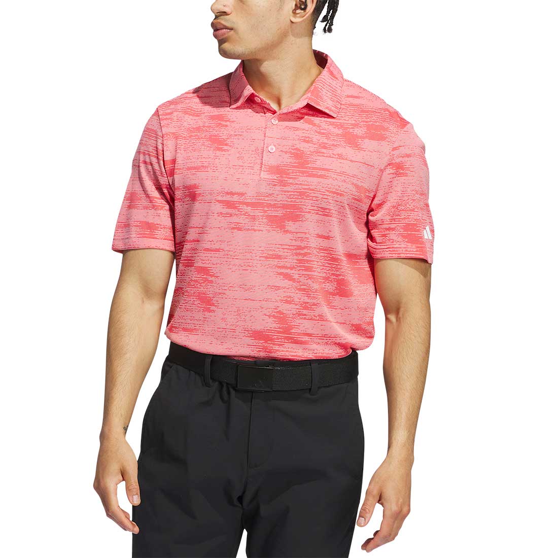 Adidas Ultimate365 Textured Stripe Polo