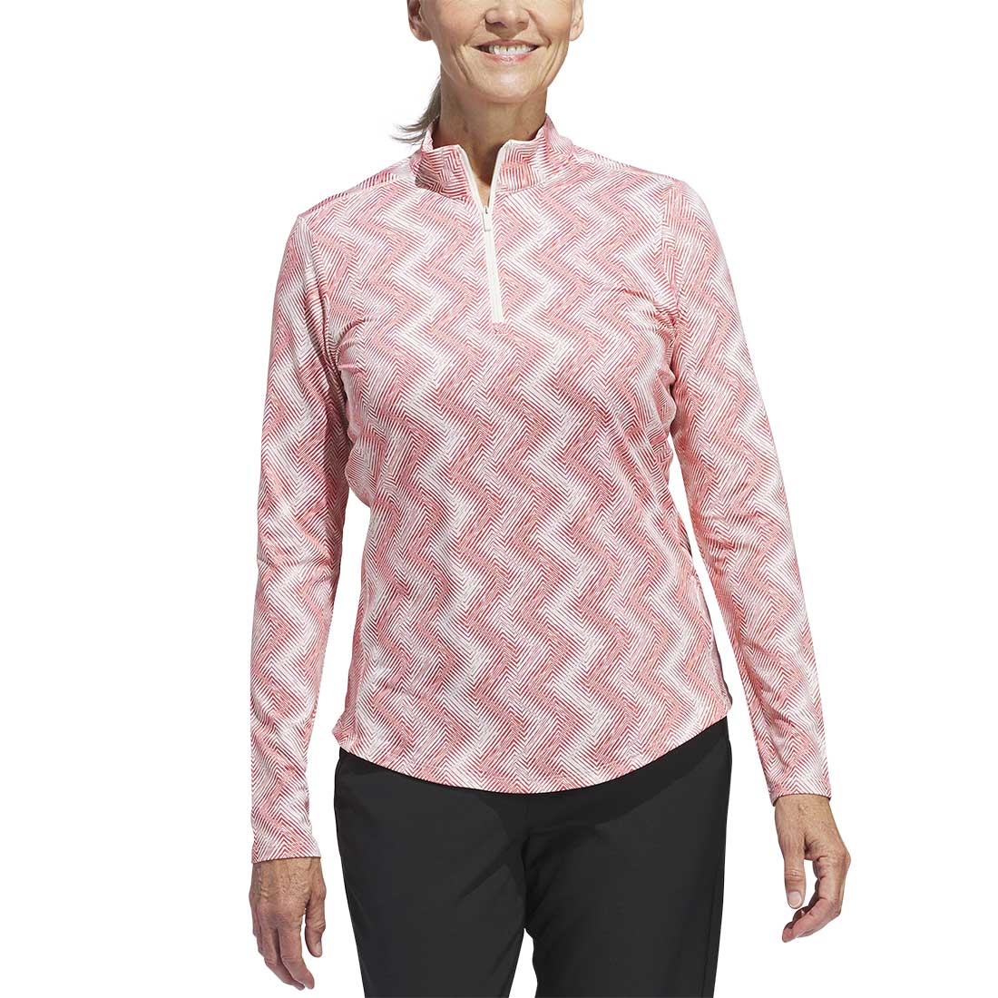 Adidas Women's Ultimate365 Printed Quarter Zip Mock