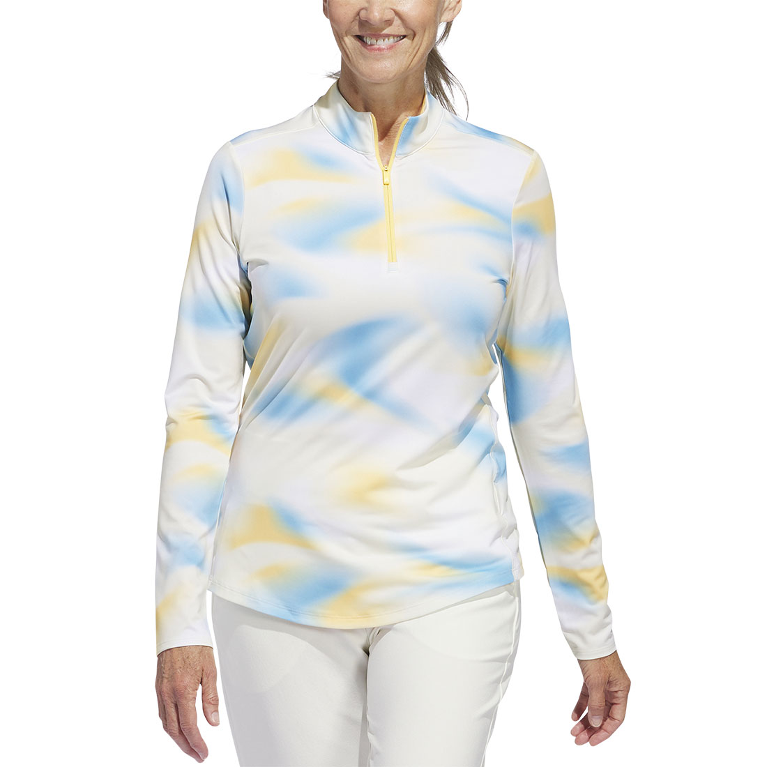 Adidas Women's Ultimate365 Printed Quarter Zip Mock