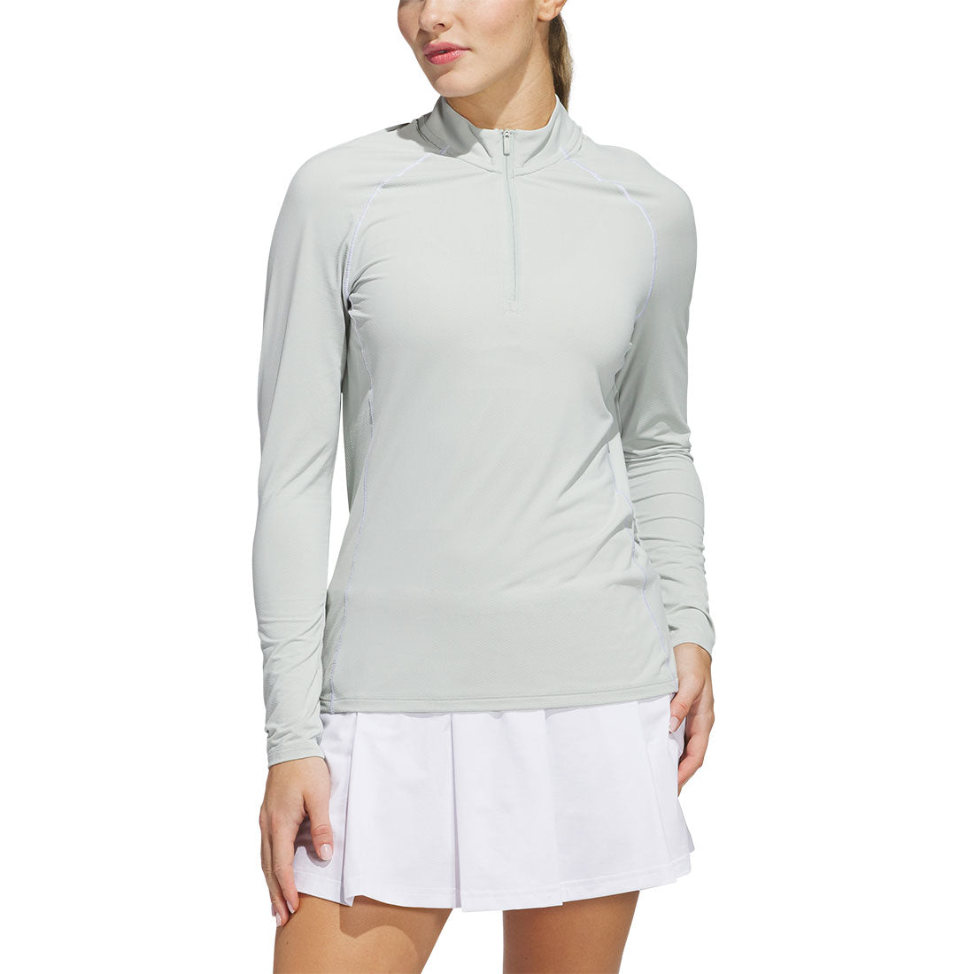 Adidas Women's Ultimate365 Solid 1/4 Zip Golf Mock