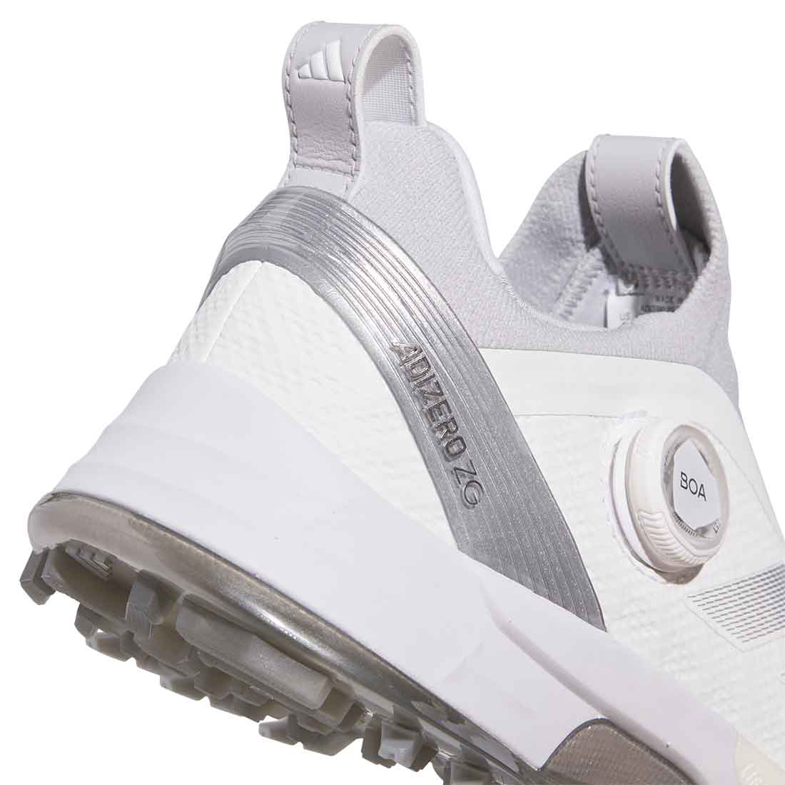 Adidas Adizero ZG BOA Golf Shoes White/Silver/Solid Grey