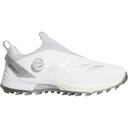 Adidas Adizero ZG BOA Golf Shoes White/Silver/Solid Grey
