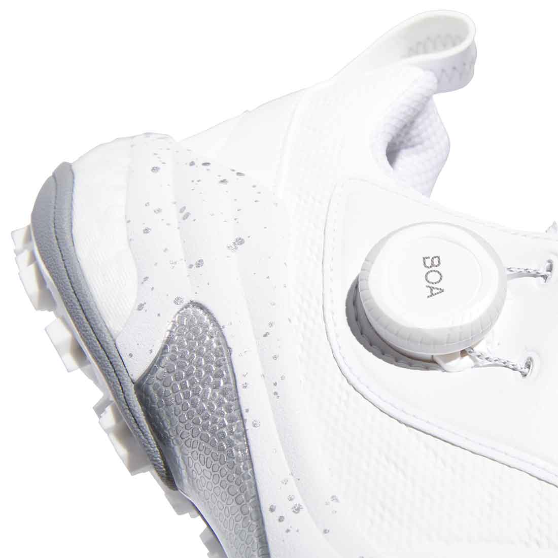 Adidas Codechaos 25 BOA Golf Shoes White/Silver/Grey Two