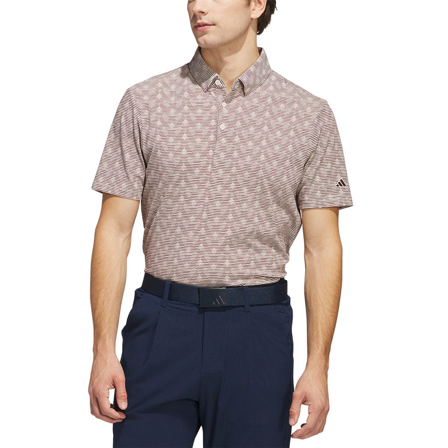 Adidas Go To Printed Stripe Polo