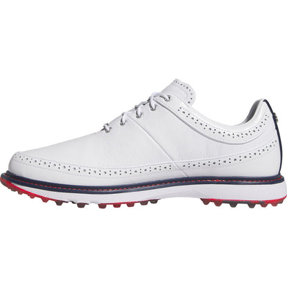 Adidas MC80 Golf Shoes White/Collegiate Navy/Better Scarlet