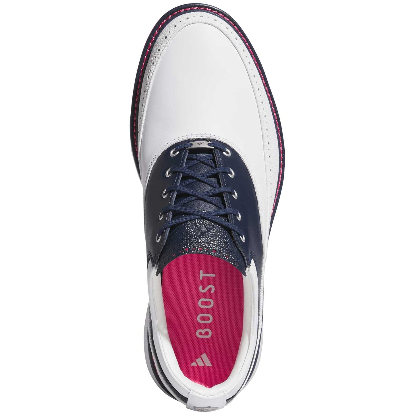 Adidas MC80 Golf Shoes White/Collegiate Navy/Lucid Pink