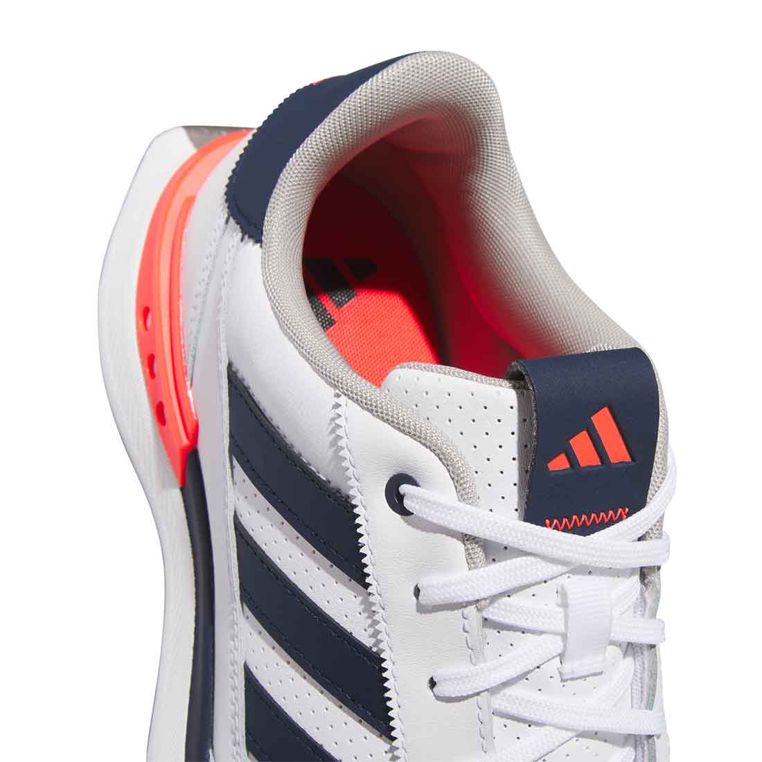 Adidas S2G Spikeless Leather 24 Golf Shoes White/Collegiate Navy/Lucid Red