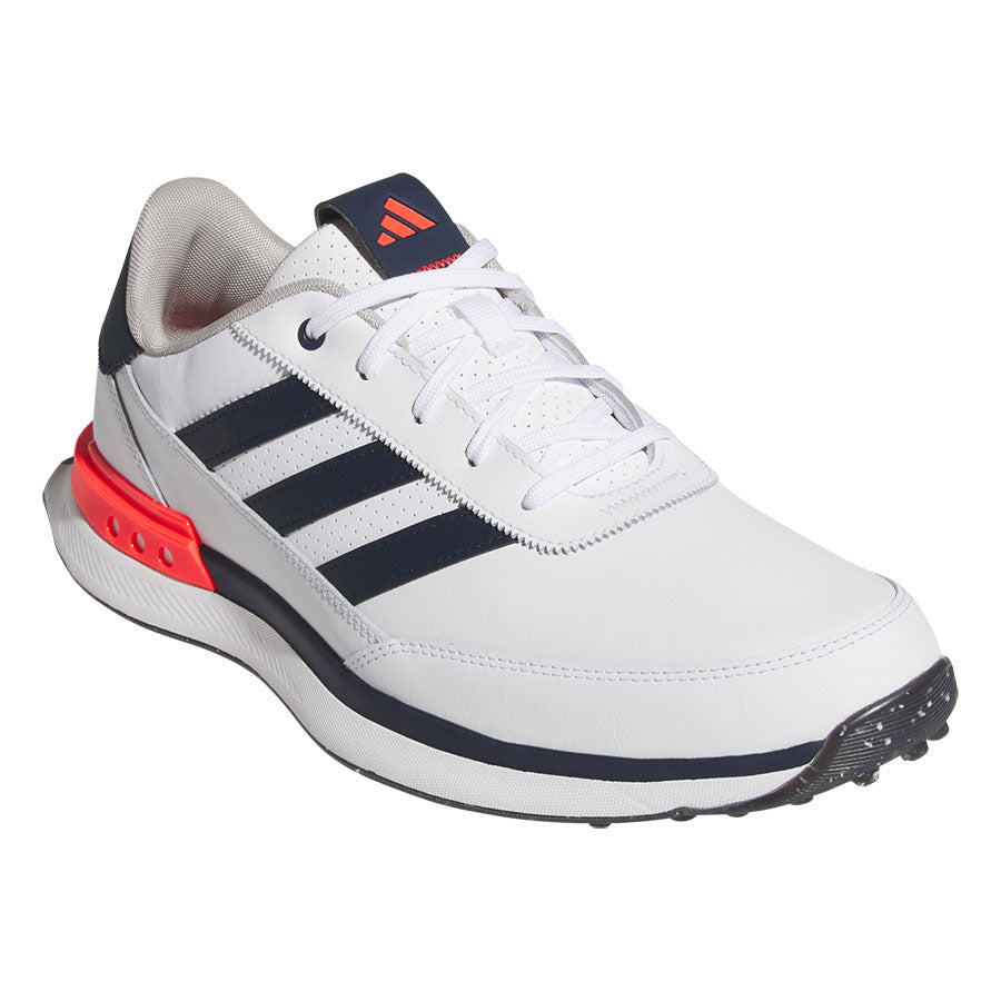 Adidas S2G Spikeless Leather 24 Golf Shoes White/Collegiate Navy/Lucid Red