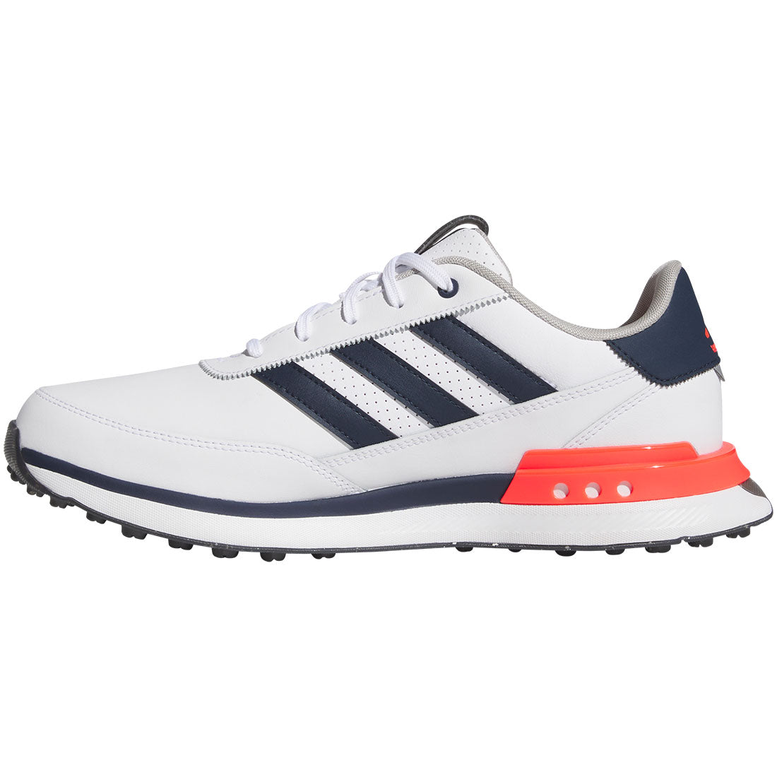 Adidas S2G Spikeless Leather 24 Golf Shoes White/Collegiate Navy/Lucid Red