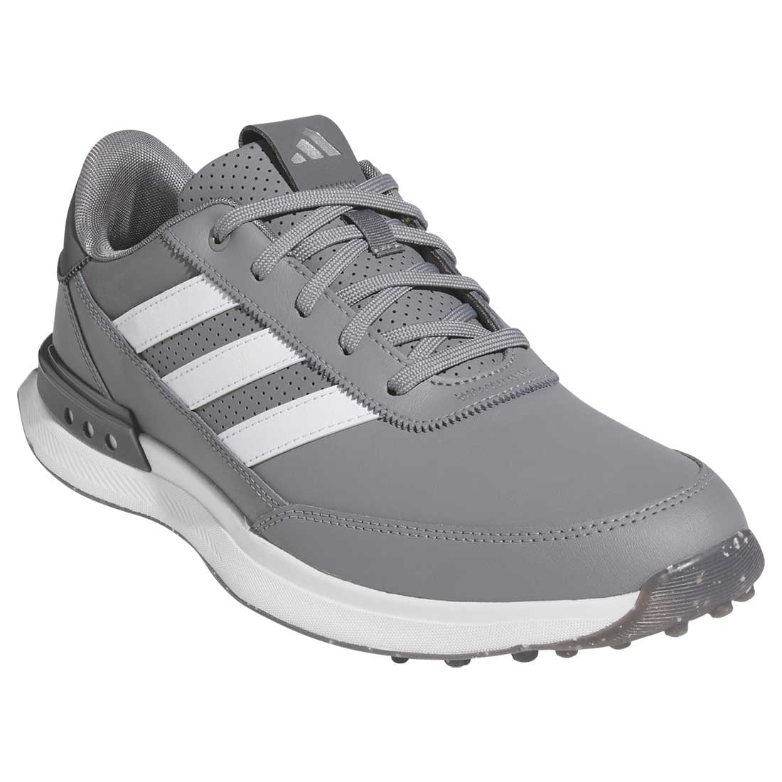 Adidas S2G Spikeless Leather 24 Golf Shoes Grey Three/White