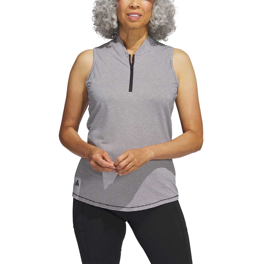 Adidas Women's Two Color Ottoman Sleeveless Polo