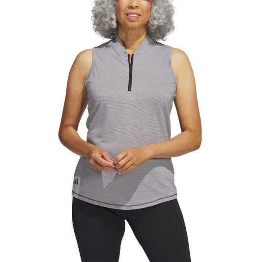 Adidas Women's Two Color Ottoman Sleeveless Polo