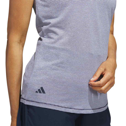 Adidas Women's Two Color Ottoman Sleeveless Polo